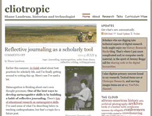 Tablet Screenshot of cliotropic.org